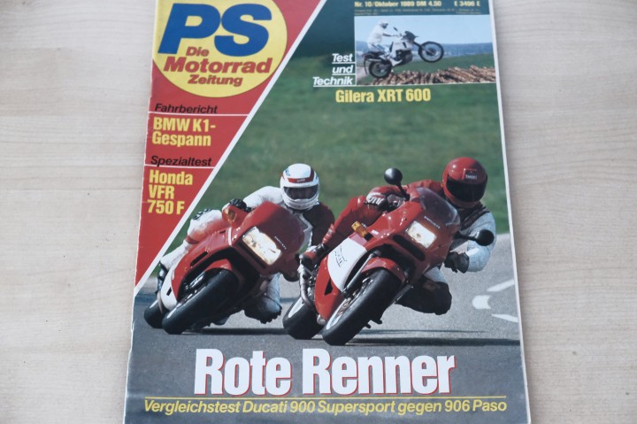 Deckblatt PS Sport Motorrad (10/1989)